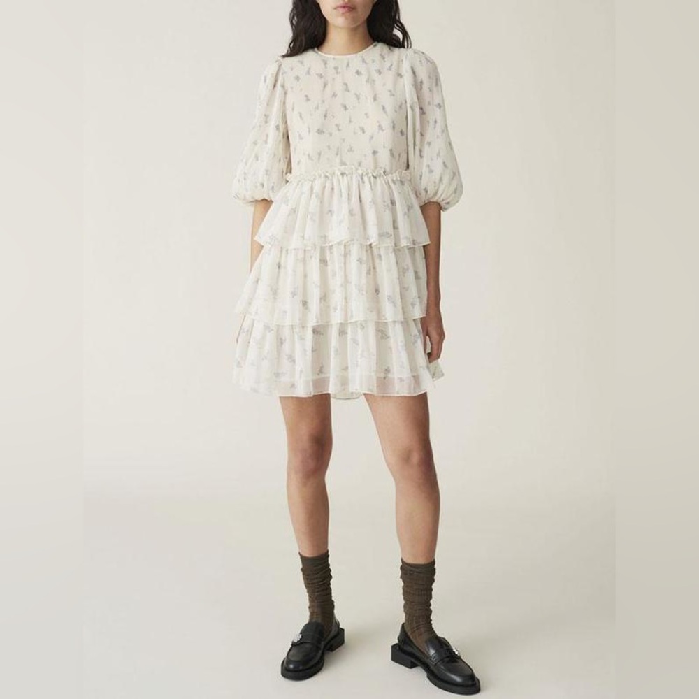 Ganni Georgette Mini Dress